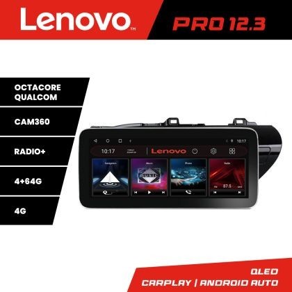 Navigatie TOYOTA Hilux 2016- K-TY59 Lenovo PRO 4+64 12.3 inch qled android 4G DSP gps internet Co CarStore Technology