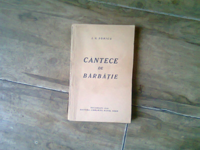 CANTECE DE BARBATIE - I.U. SORICU foto