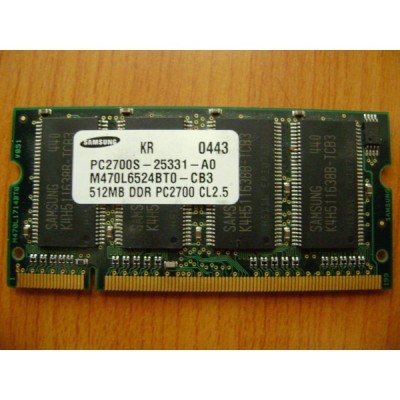 MEMORIE LAPTOP Samsung PC2700S-25331-A0 512mb DDR1 foto