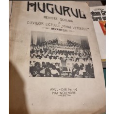 Mugurul - Revista Scolara a Elevilor Liceului &quot;Mihai Viteazul&quot; Anul XVIII Nr. 1-2 Mai-Noiembrie 1967