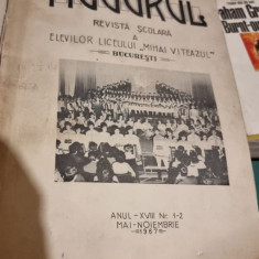 Mugurul - Revista Scolara a Elevilor Liceului "Mihai Viteazul" Anul XVIII Nr. 1-2 Mai-Noiembrie 1967