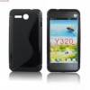 Husa Silicon S-Line Neagra Huawei Ascend Y320 Protectie Premium