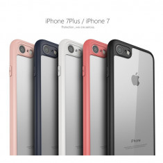 Husa Side Color TPU Apple Iphone 7 Peach, iPhone 8