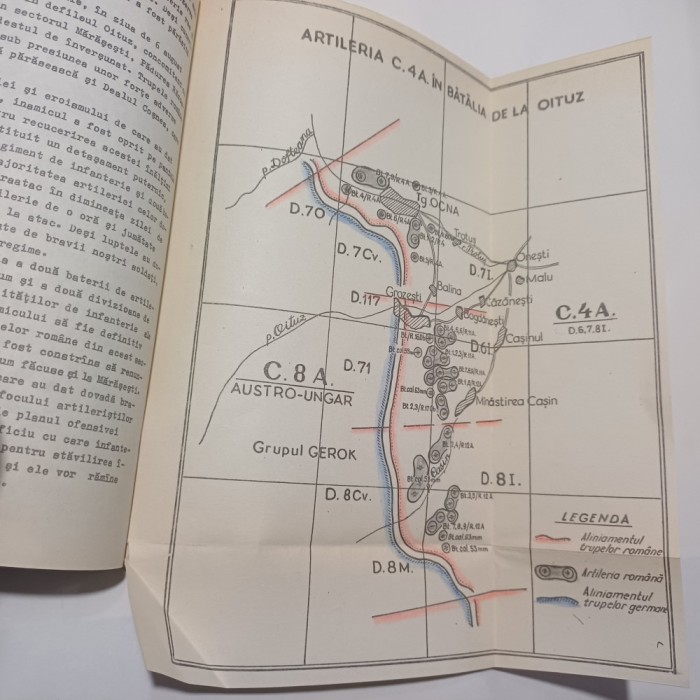 ARTILERIA ROMANA IN TIMPUL PRIMULUI RAZBOI MONDIAL.SIMPOZION-1977 R4.