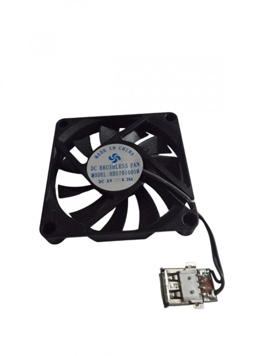 Ventilator PC, LHR BRUSHLESS FAN, DC 5V, 0.26A, USB mama, 70x70x17