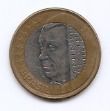 Brazilia 1 Real 2002 (Juscelino Kubitschek) 27 mm KM-656