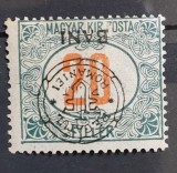 Romania 1919 - Porto emisiune Cluj cu supratipar ranversat