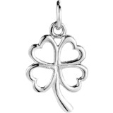 Pandantiv din argint 925 jolie silver, model trifoi contur, 20 x 12 mm, 0.7 g