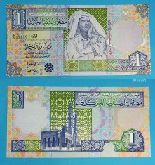 Libia 1 Dinar 2002 &#039;Gaddafi&#039; UNC serie: 219169 p64