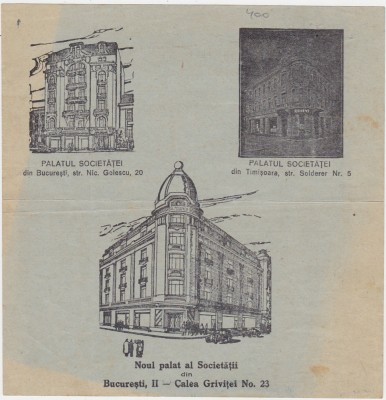Franco Romana s.a. de asigurari generale din Bucuresti 1937 foto