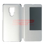 Husa Smart View Flip Argintie Huawei Mate 20 X, Protectie Premium