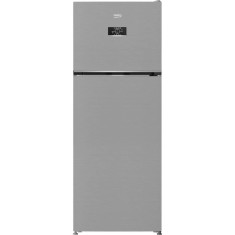Frigider cu doua usi BEKO B3RDNE504HXB, No Frost, 477 l, Usi reversibile, Avertizare luminoasa, H 186.5 cm, Clasa E, Argintiu