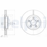 Disc frana Chrysler Pt Cruiser (PT) Motor 1.6, 2.0, 2.2 CRD, 2.4, 2.4 GT, GT 2.4, 280x23mm, 39.1 mm, OE 04509994AA