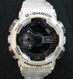 Ceas Sport Casio G-SHOCK GA-110 TRANSPARENT -NOU ! 2024-CALITATEA 1, Analog &amp; digital, Alarma