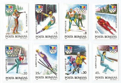 |Romania, LP 1274/1992, J.O. de Iarna, Albertville, MNH foto