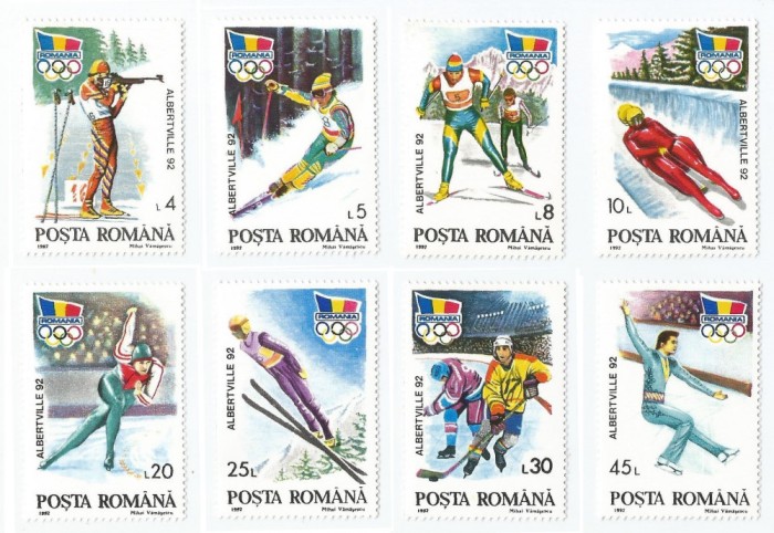 |Romania, LP 1274/1992, J.O. de Iarna, Albertville, MNH