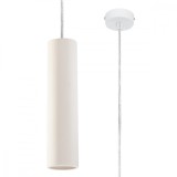 Lustră Suspendată Nancy Albă Ceramică 1 Bec Tub Modern De Interior