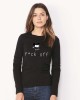Bluza dama neagra - f*ck off Mickey Mouse - XL, THEICONIC