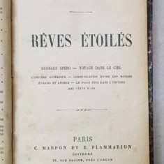 REVES ETOILES par CAMILLE FLAMMARION , 1888, CONTINE EX LIBRIS *