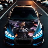 Folie Capota Auto &quot;Hood Art&quot; rezistenta la exterior, marime M (165 x 120cm) - Cod: AVX-CAPOTA-002M, AVEX