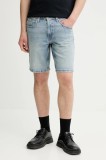 Levi&#039;s pantaloni scurti jeans culoarea gri