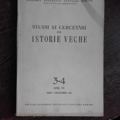 STUDII SI CERCETARI DE ISTORIE VECHE NR.3-4/1956