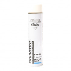 Spray Vopsea Acrilica Brilliante, Alb Pur, 600ml