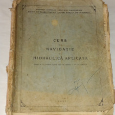 T.ATANASESCU - CURS DE NAVIGATIE SI HIDRAULICA APLICATA Ed.1936