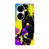 Husa compatibila cu Huawei P50 Pro model Colorful spray paint, Silicon, TPU, Viceversa, Transparent, Carcasa