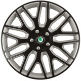 Set 4 Capace Roti 16 inchi (R16) Dakar Negru-Gri, Compatibile Cu Skoda