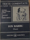 Poezii Ion Barbu, Antologie comentată Marin Mincu, Editura Albatros 1974, Colecția Lyceum