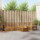 vidaXL Set canapea sectională 7 pcs natural Lemn Solid de Acacia 3374939