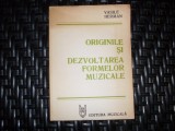 Originile si Dezvoltarea Formelor Muzicale - Vasile Herman, Editura Muzicala, Romana, 1982