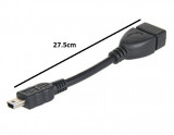 Cablu adaptor OTG miniUSB - USB mama 27.5cm case de marcat tablete telefoane SMART, Oem