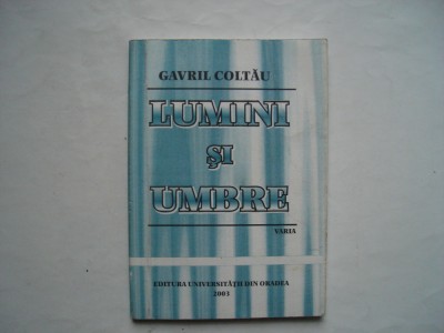 Lumini si umbre - Gavril Coltau foto