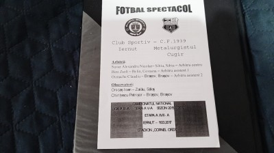 program CS Iernut - Metalurgistul Cugir foto