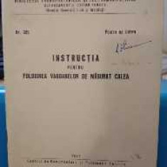 Instrucția pentru folosirea vagoanelor de măsurat calea. Căi ferate. Nr. 329