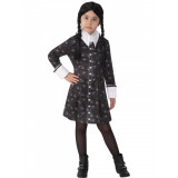 Costum Wednesday pentru fete - Familia Addams 5-7 ani 110-122 cm