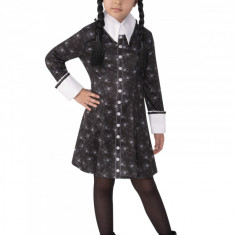 Costum Wednesday pentru fete - Familia Addams 5-7 ani 110-122 cm