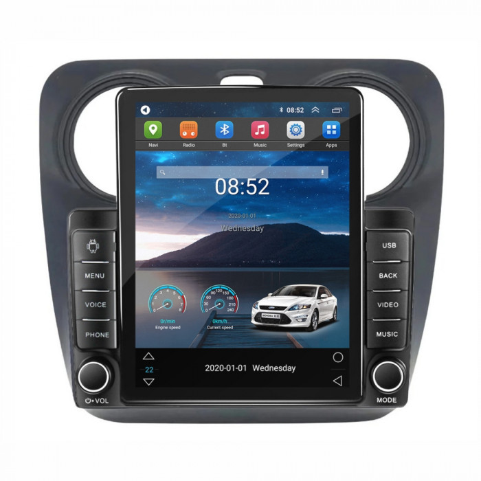 Navigatie dedicata cu Android Dacia Lodgy dupa 2012, 2GB RAM, Radio GPS Dual