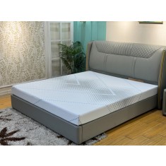Saltea ortopedica Wolke Memory 160x200x15 cm, husa detasabila cu fermoar, 2 cm spuma memory gel, 13 cm spuma poliuretanica de baza, fermitate medie