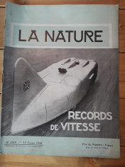 Revista La Nature subiecte aviatie 1938 foto