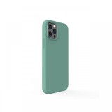 Husa iPhone 12 Pro Max Lemontti Liquid Silicon Forest Green
