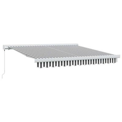 Copertina retractabila antracit/alb, 3x2,5 m, textil/aluminiu foto