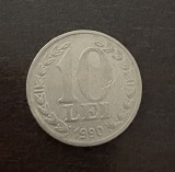 Moneda 10 lei Rom&acirc;nia 1989