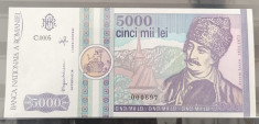 Romania, bancnota 5000 lei 1992, Avram Iancu, necirculata foto