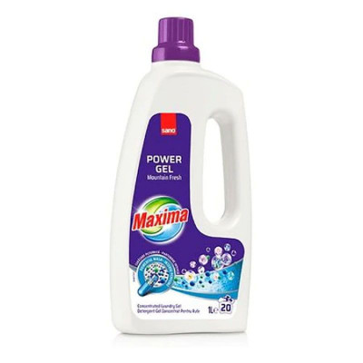 Detergent gel concentrat pentru rufe Sano Maxima Power Gel Mountain Fresh 20 spalari 1l foto