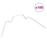 Cumpara ieftin Cleme pentru sera 100 buc. otel galvanizat tip W