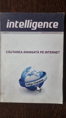 Intelligence - Cautarea avansata pe internet foto