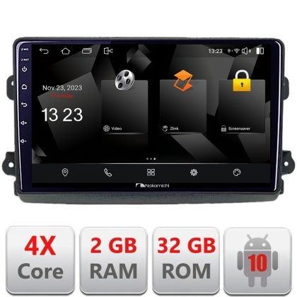 Navigatie Fiat Ducato 2021- Nakamichi Android Ecran 720P Quad Core 2+32 carplay android auto NAM5230 CarStore Technology